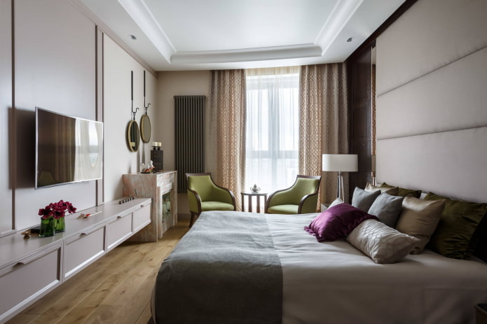 TV di fronte al letto