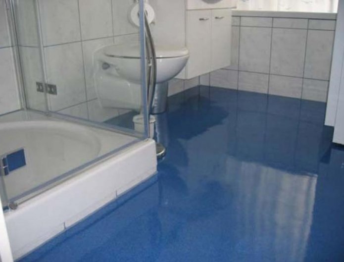 pavimento decorativo in bagno