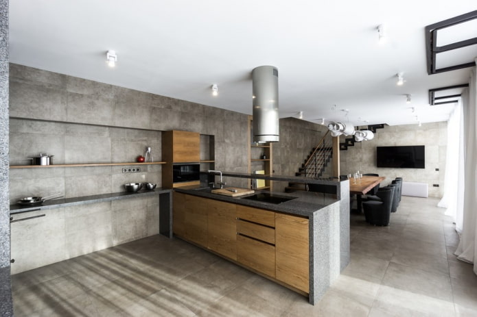 piastrelle per pavimenti in interni in stile loft