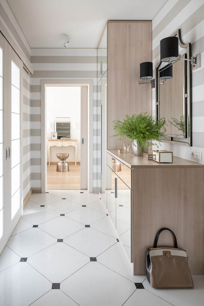 piastrelle per pavimenti con inserti decorativi all'interno