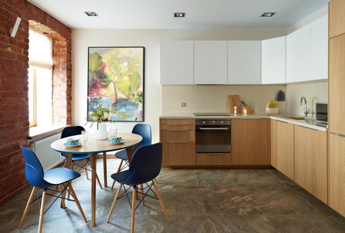 piastrelle per pavimenti negli interni della cucina