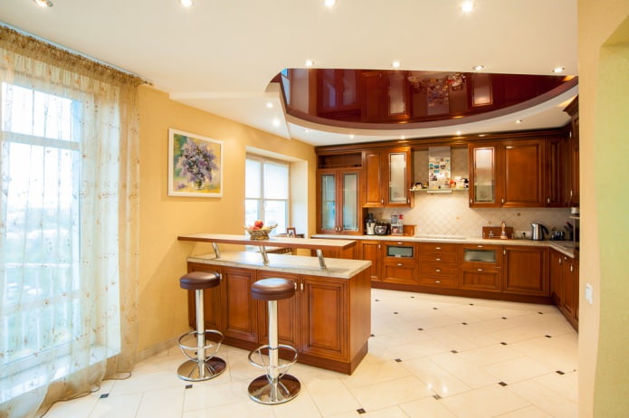 soffitto teso in cucina