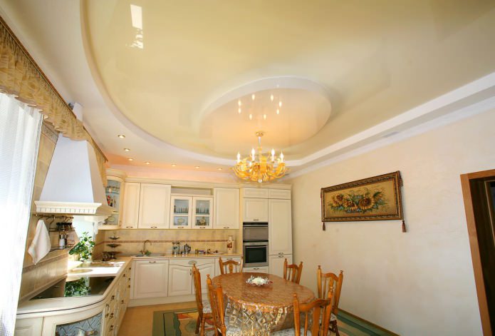 soffitto teso in cucina