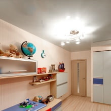 Soffitto teso per la cameretta dei bambini: 60 migliori foto e idee-1