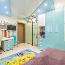 Soffitto teso per la cameretta dei bambini: 60 migliori foto e idee-2