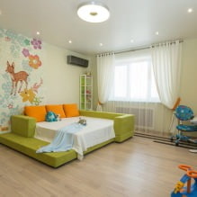 Soffitto teso nella stanza dei bambini: 60 migliori foto e idee-10