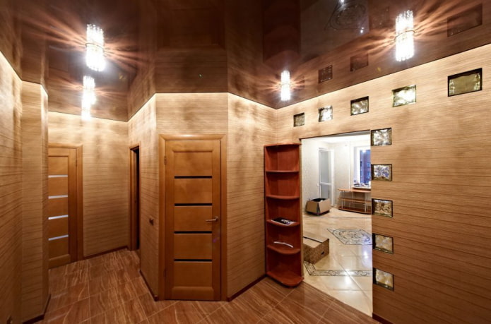 struttura del soffitto teso marrone
