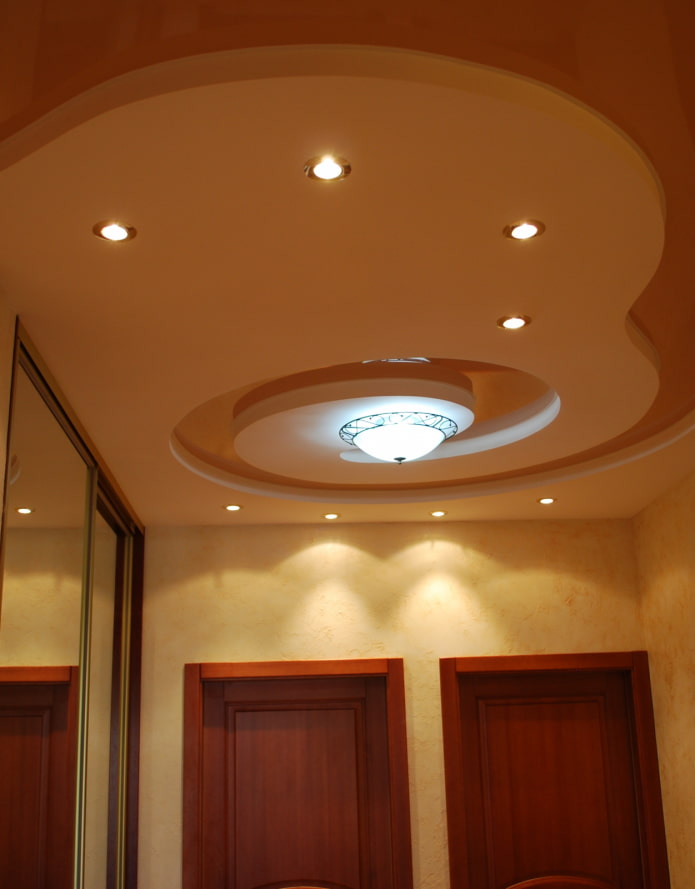 struttura del soffitto teso di forma complessa