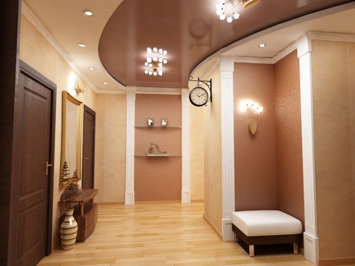 Soffitto teso all'interno del corridoio