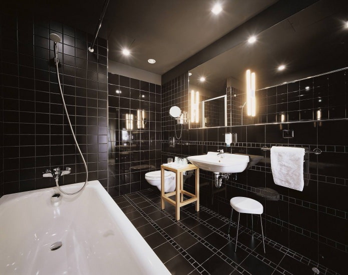 soffitto teso opaco in bagno