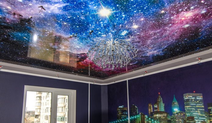 soffitto con immagine spaziale