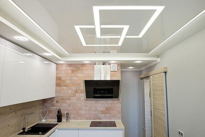 soffitto teso in cucina