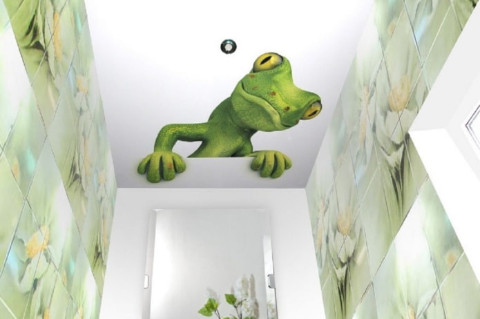 soffitto con una lucertola