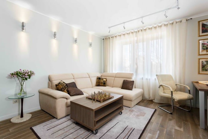 soffitto teso nel soggiorno
