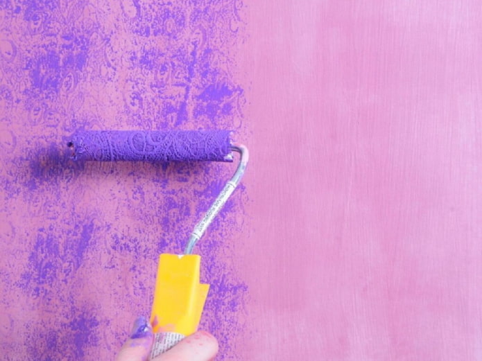 pittura testurizzata con un rullo