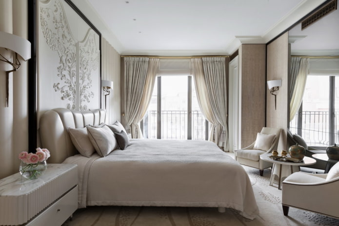 camera da letto in stile neoclassico