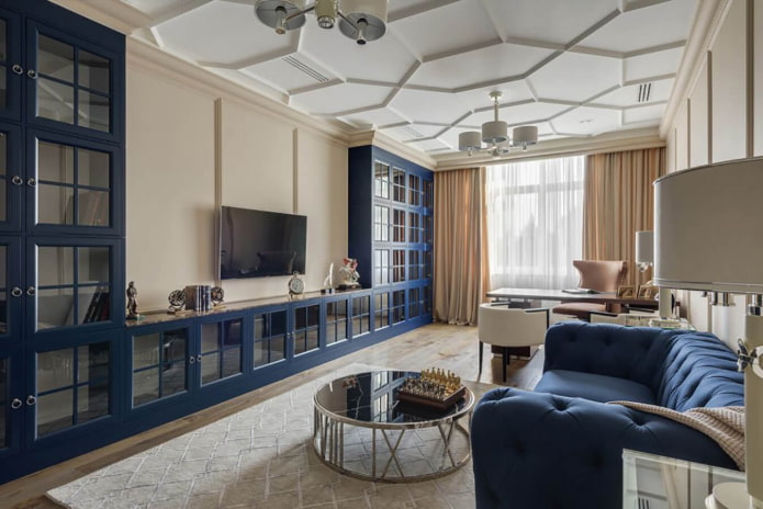 interno dell'ufficio in stile neoclassico