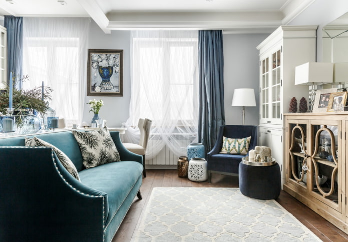 decorazione d'interni in stile neoclassico