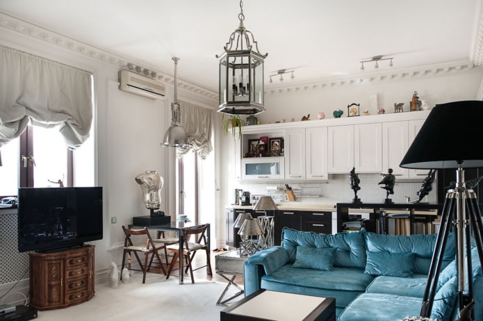 decorazione d'interni in stile neoclassico