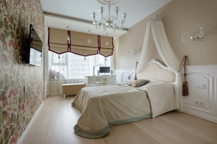 decorazione tessile d'interni in stile neoclassico