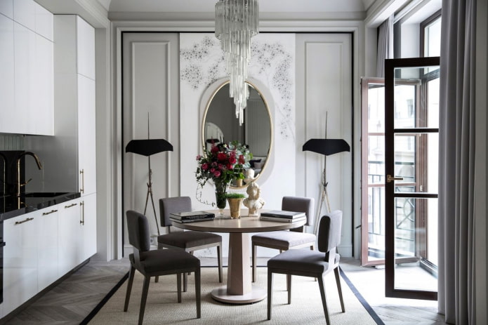 decorazione d'interni neoclassica