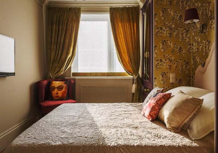 camera da letto in stile neoclassico