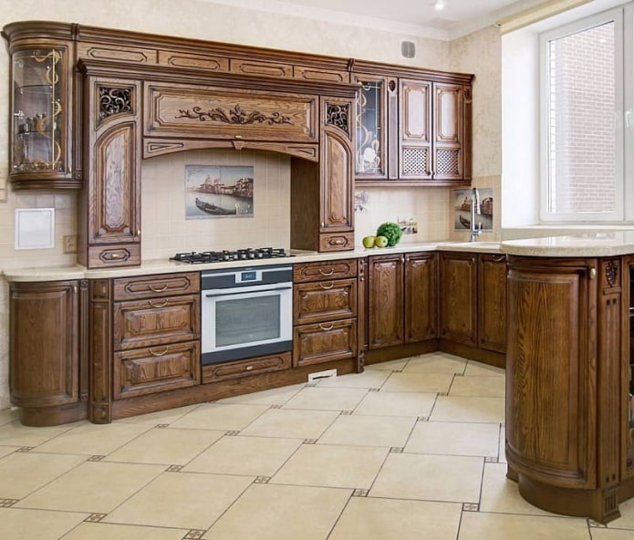 cucina in legno massello