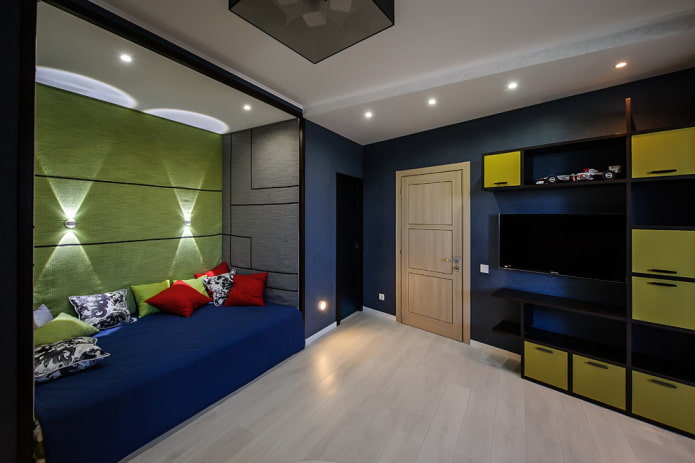 parete con nicchia rettangolare all'interno