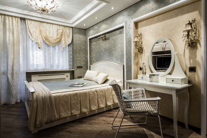 nicchia con bordo nell'interno della camera da letto