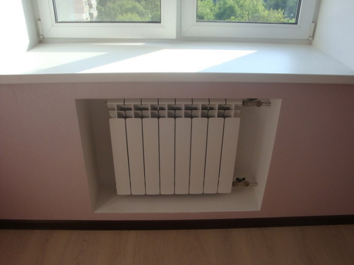 nicchia per batteria all'interno