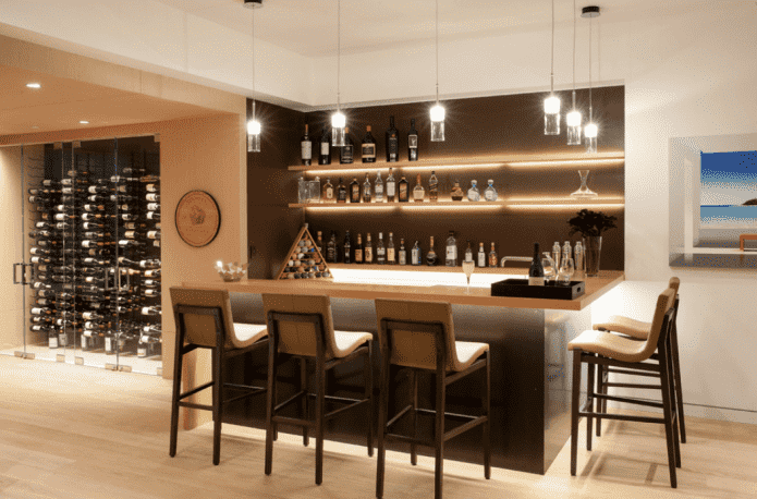 nicchia per un bar all'interno