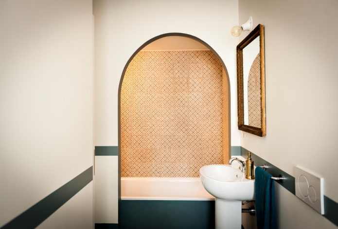 nicchia figurata nell'interno del bagno