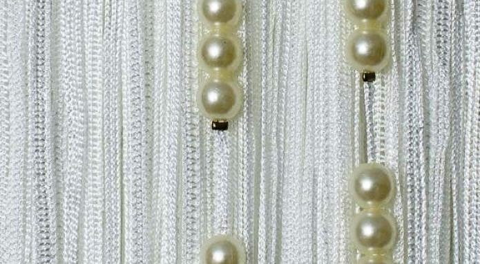 tende in filo con perle