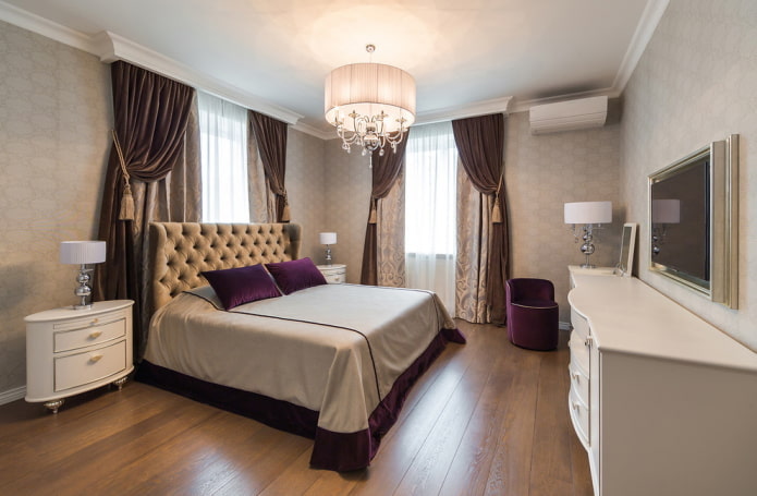 tende da notte decorate con nappe