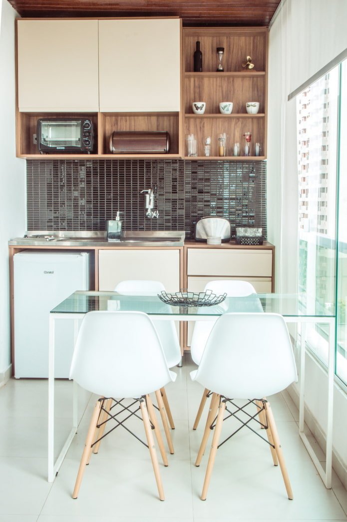 tavolo da cucina in vetro