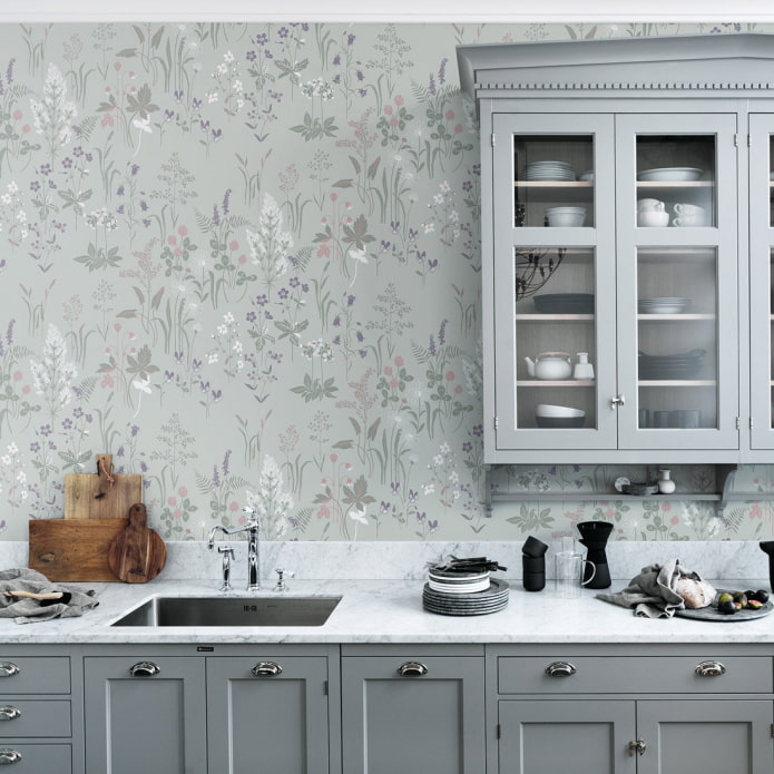 cucina moderna grigia