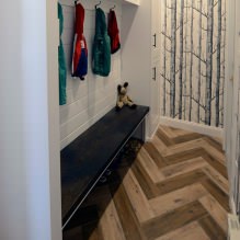 Come scegliere la carta da parati per un piccolo corridoio: 70 idee di design-13