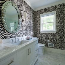 Carta da parati per il bagno: pro e contro, tipologie, design, 70 foto nell'interior-26