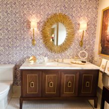 Carta da parati per il bagno: pro e contro, tipologie, design, 70 foto degli interni-1