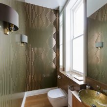 Carta da parati per il bagno: pro e contro, tipologie, design, 70 foto degli interni-6