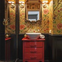 Carta da parati per il bagno: pro e contro, tipologie, design, 70 foto degli interni-14