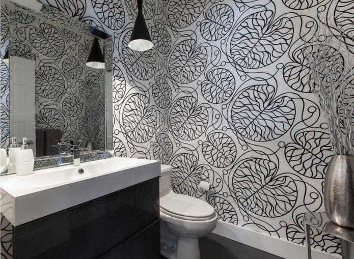 design del water in bianco e nero