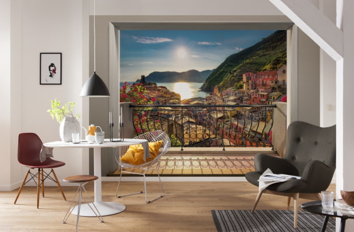 Carta da parati effetto 3D per interni