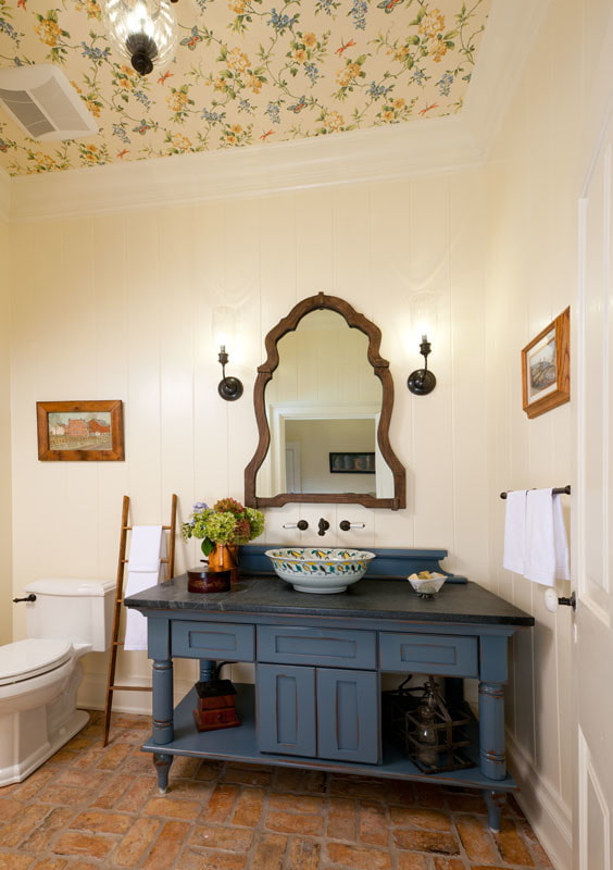 carta da parati per soffitto in bagno