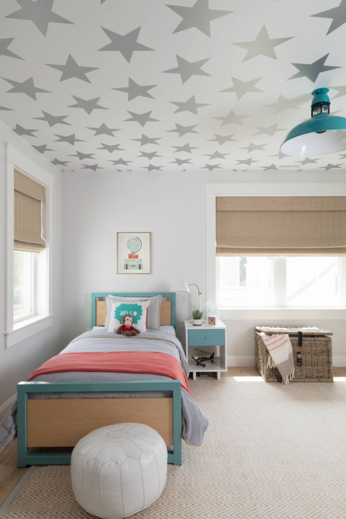 carta da parati bianca per soffitto interno