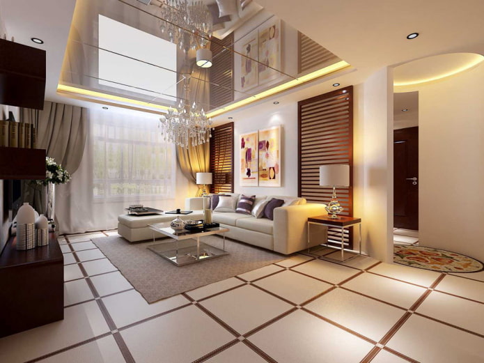 rivestimento per soffitto a specchio
