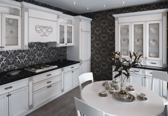 monogramma nell'interno della cucina