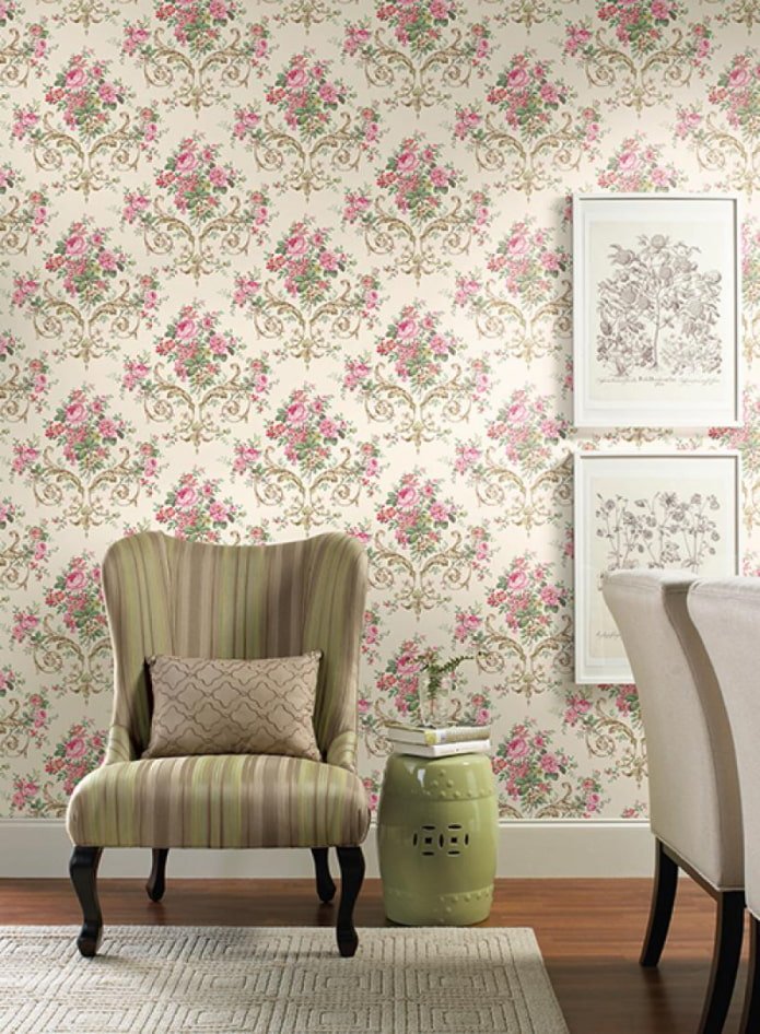 combinazione di monogramma con fiori