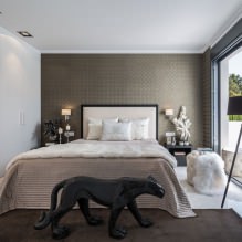 Carta da parati grigia: combinazioni, design, scelta di mobili e tende, 101 foto di interni-7
