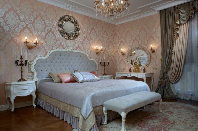 Interno di una camera da letto in stile vittoriano